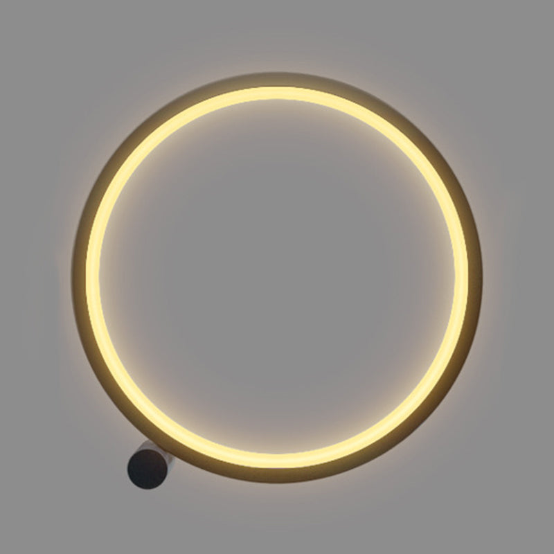 Metal Circle Table Lamp Nordic RGB Musical Rhythm Desk Lamp for Bedroom