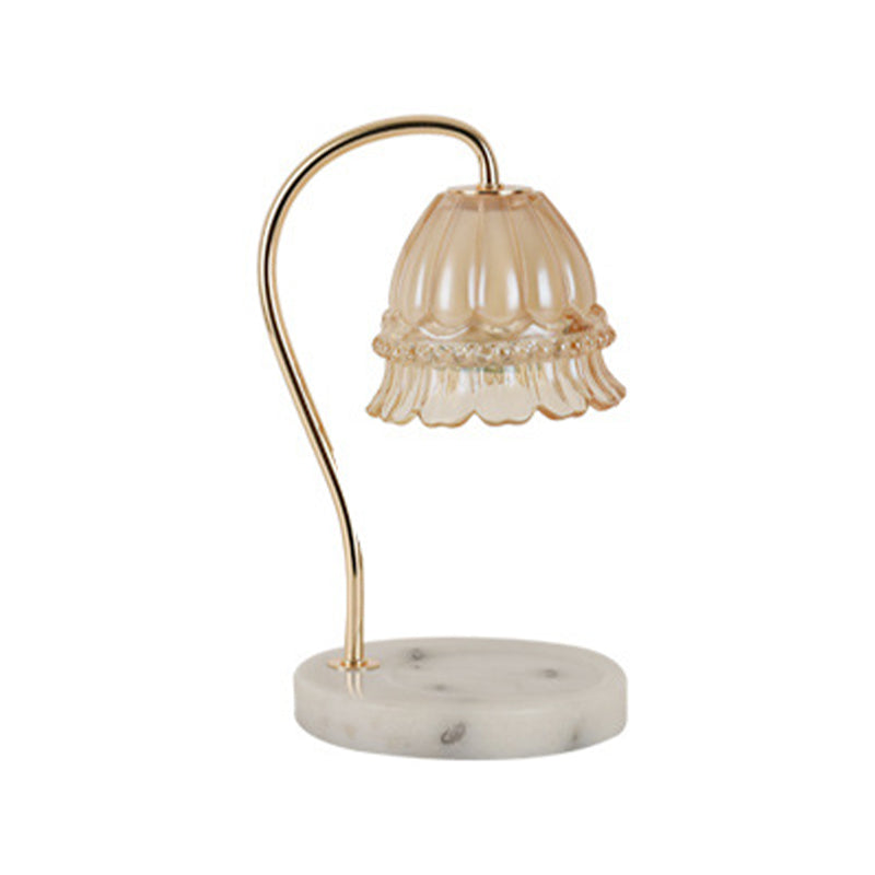 Gold Table Lamp Aromatherapy Melting Wax Desk Lamp for Bedroom (Without Aromatherapy)