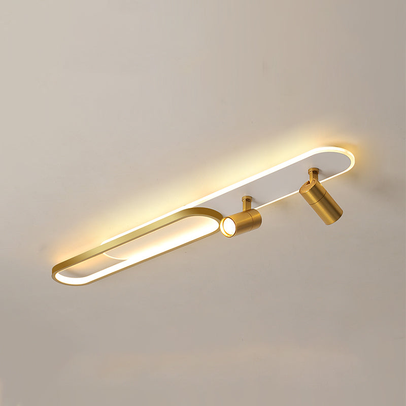 Luminaire de plafond en métal, luminaire de montage au plafond à LED de Style moderne