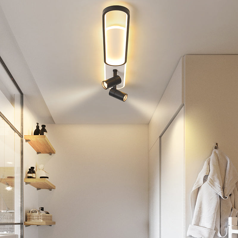 Luminaire de plafond en métal, luminaire de montage au plafond à LED de Style moderne