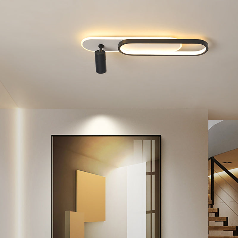 Luminaire de plafond en métal, luminaire de montage au plafond à LED de Style moderne