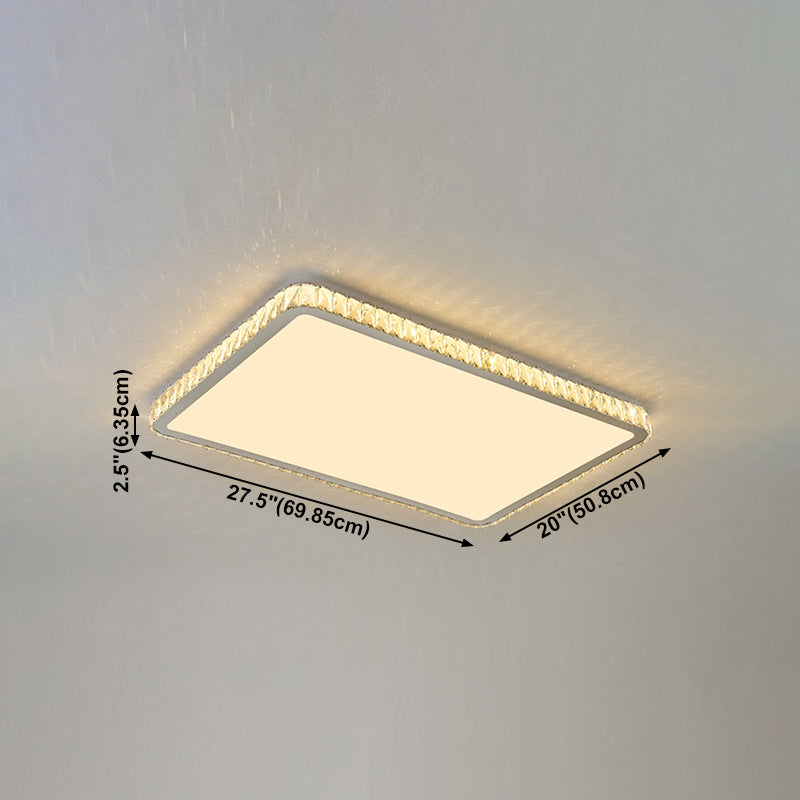 Plafonnier LED encastré en cristal, éclairage de plafond, salon, salle à manger, chambre à coucher