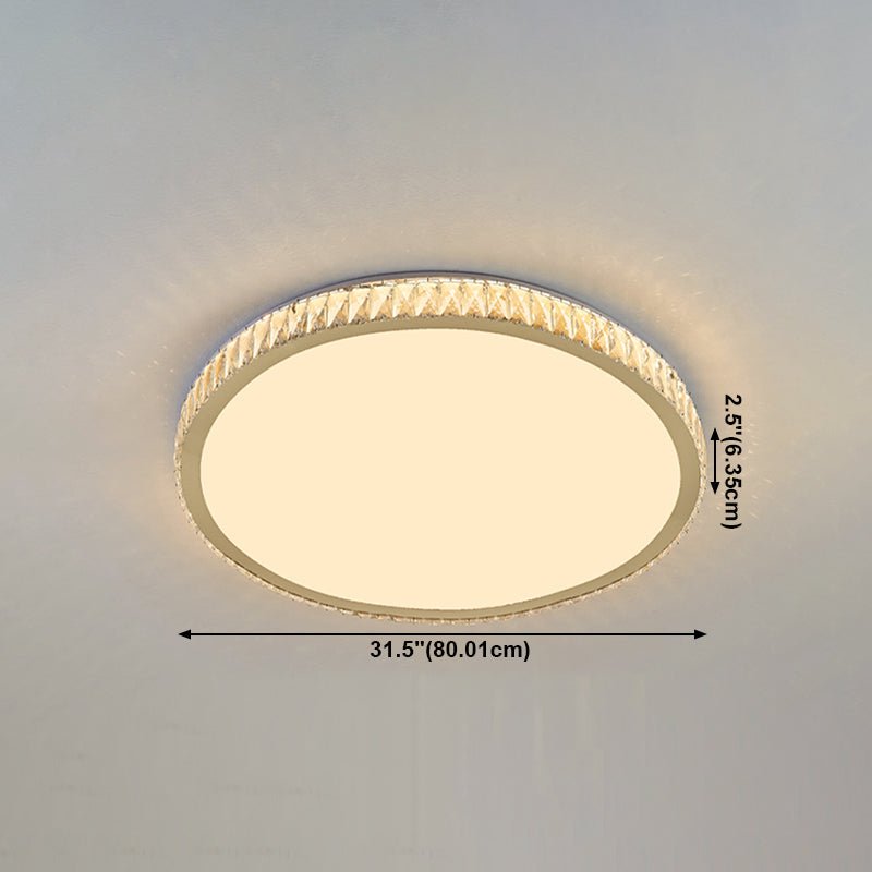 Plafonnier LED encastré en cristal, éclairage de plafond, salon, salle à manger, chambre à coucher