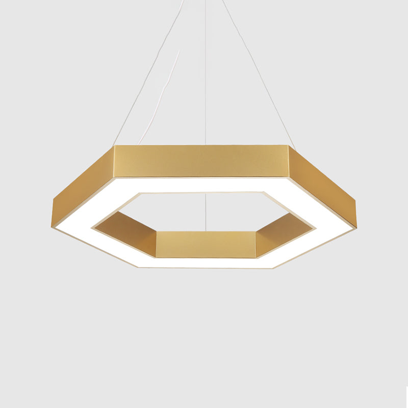 Lampes suspendues contemporaines en or luminaires d'éclairage pendentif en métal avec ombre acrylique