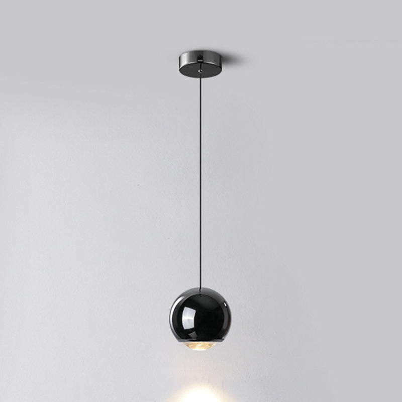Luminaires suspendus noirs Light lampe à suspension LED du globe moderne pour chambre à coucher