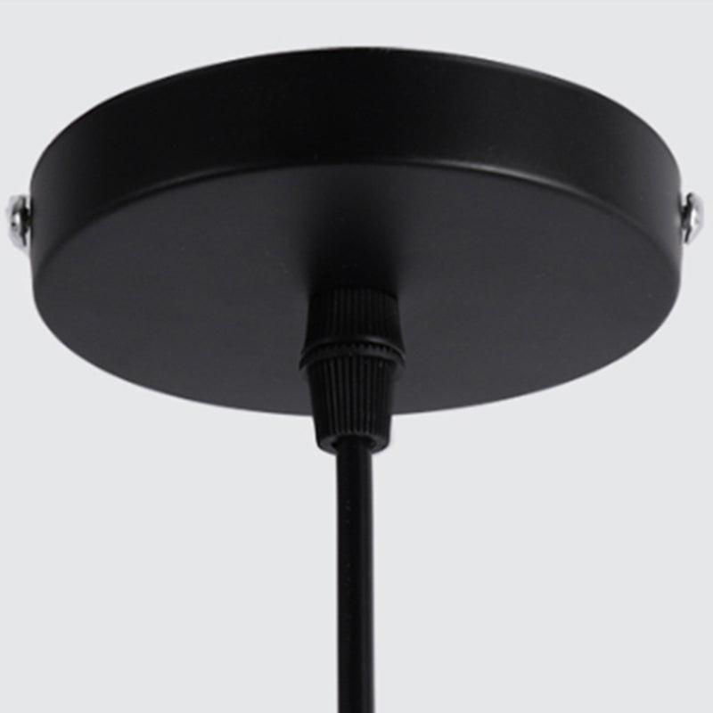 Lampade appese a 1 luce lampada a sospensione moderna con tonalità metallica