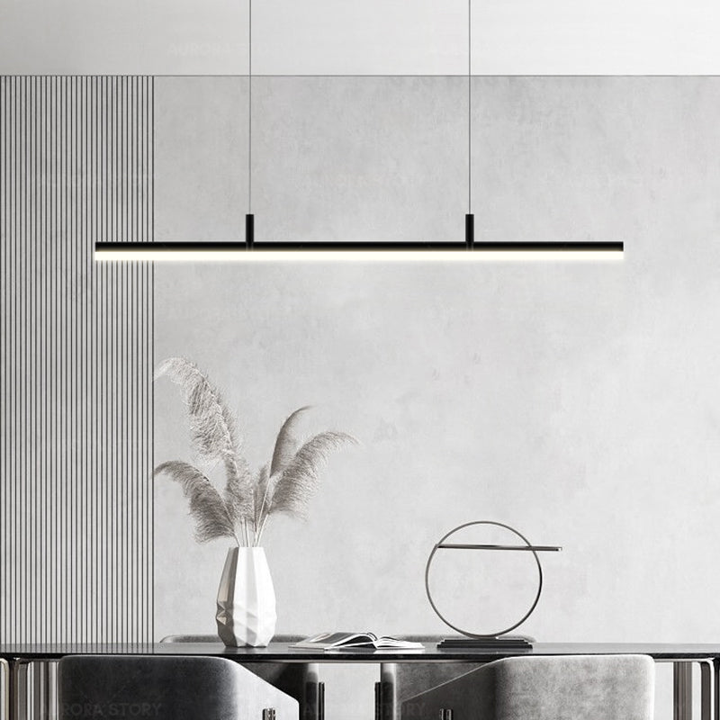 Nordic Pendant Light Modern Style Strip Sanging Lampy Pice pour salle à manger