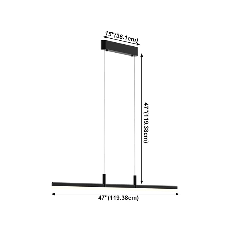 Nordic Pendant Light Modern Style Strip Sanging Lampy Pice pour salle à manger