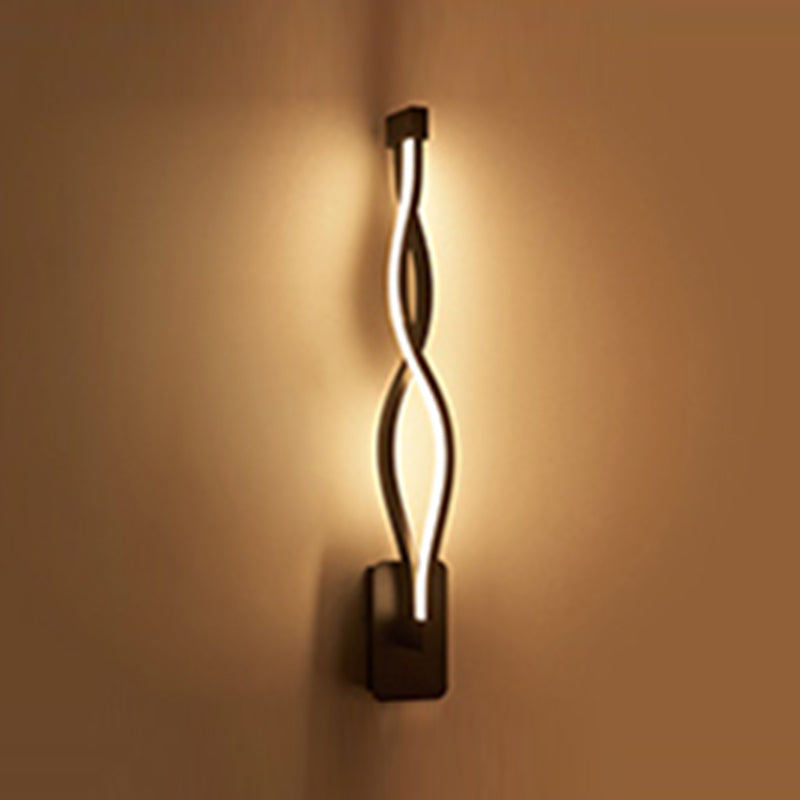 Sala de estar modernista pared apliques led lineal luz de pared simple montada en la pared