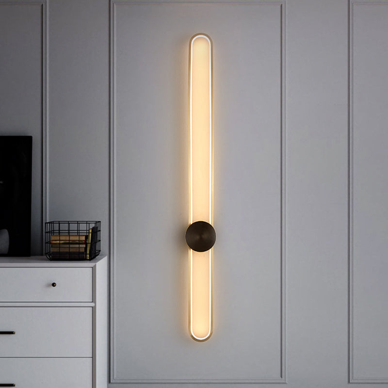 Living Room Wall Light Modern Oval Shape LED Simple Wall Mount Lighting