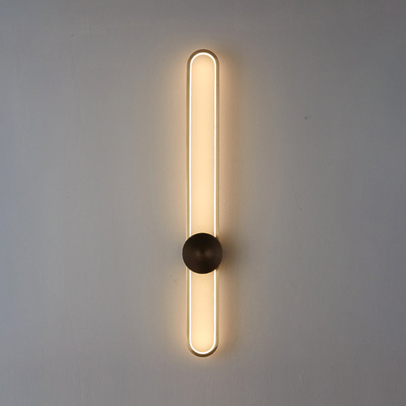 Living Room Wall Light Modern Oval Shape LED Simple Wall Mount Lighting