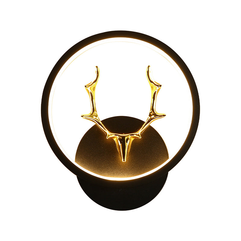 Application murale noire moderniste LED simple LED simple Mur Mur