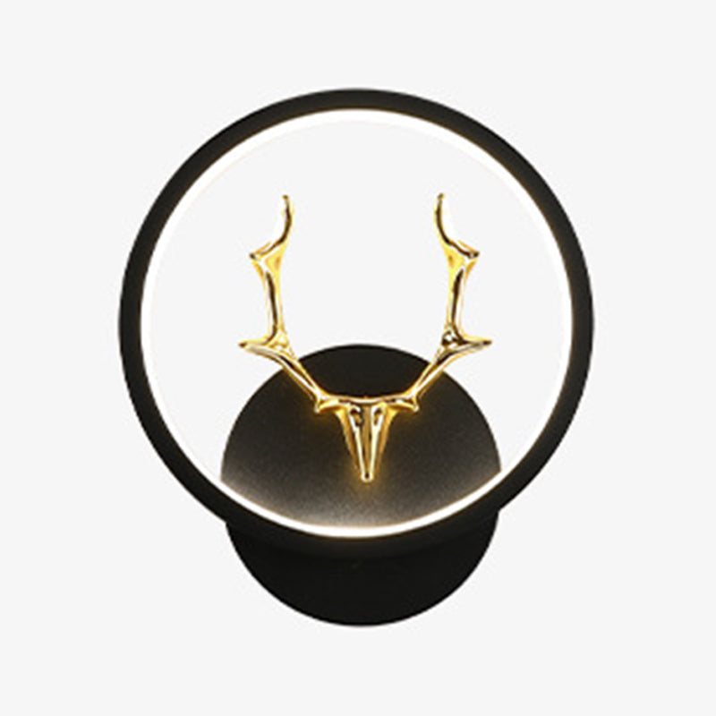 Application murale noire moderniste LED simple LED simple Mur Mur