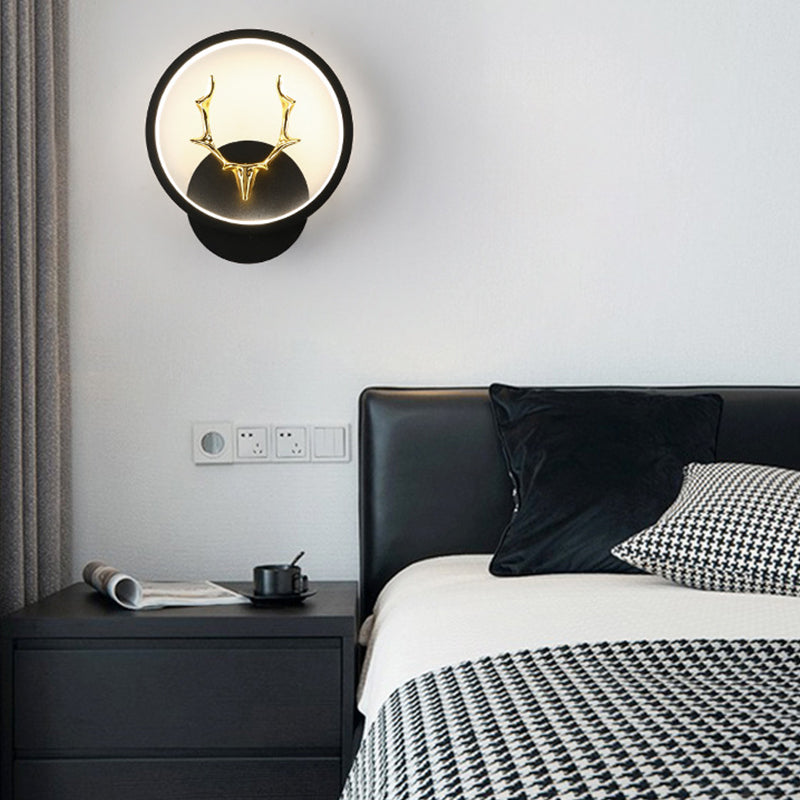 Application murale noire moderniste LED simple LED simple Mur Mur