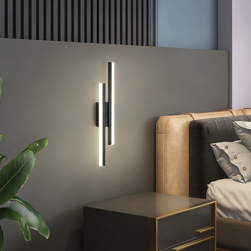 Zeitgenössische Einfachheit Wandlampe Lineare Wandleuchten für Schlafzimmer