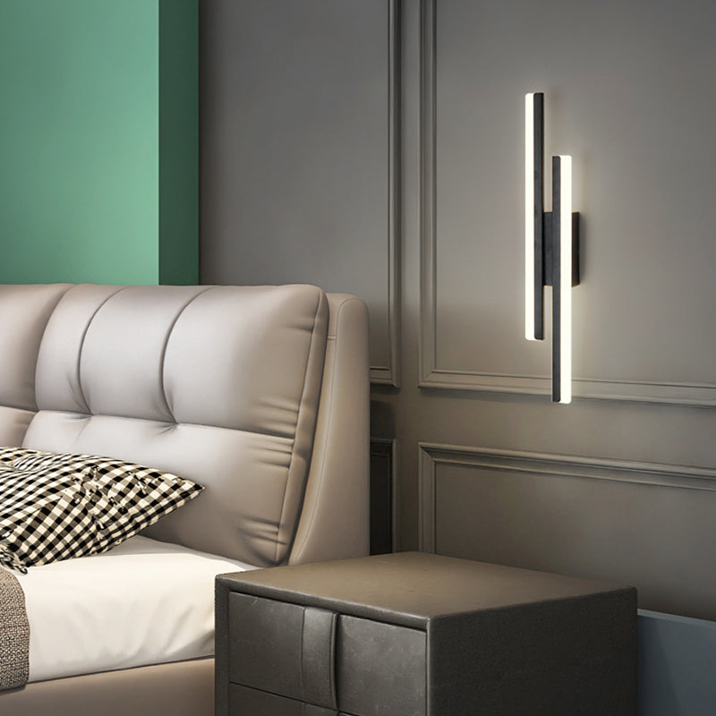 Zeitgenössische Einfachheit Wandlampe Lineare Wandleuchten für Schlafzimmer
