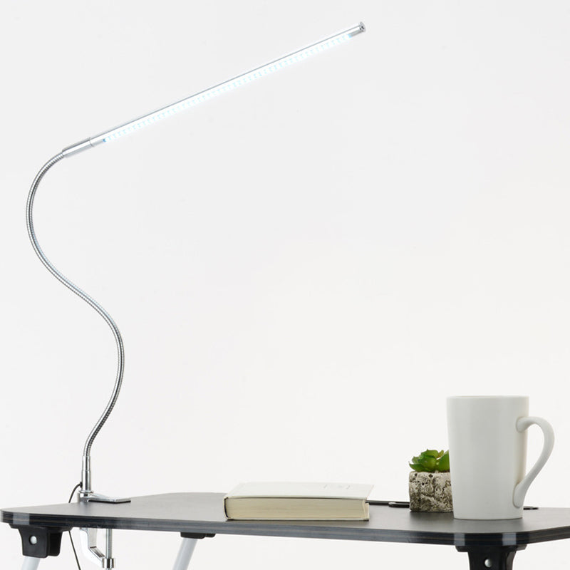 Adjustable Modern Linear Table Lamp Aluminum LED Desk Lamp for Bedroom