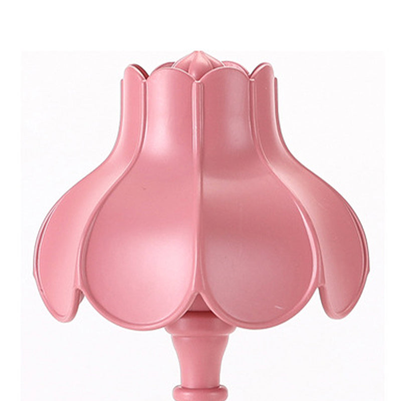 Flower USB Charging Table Lamp Contemporary Style Macaron Desk Lamp for Bedroom