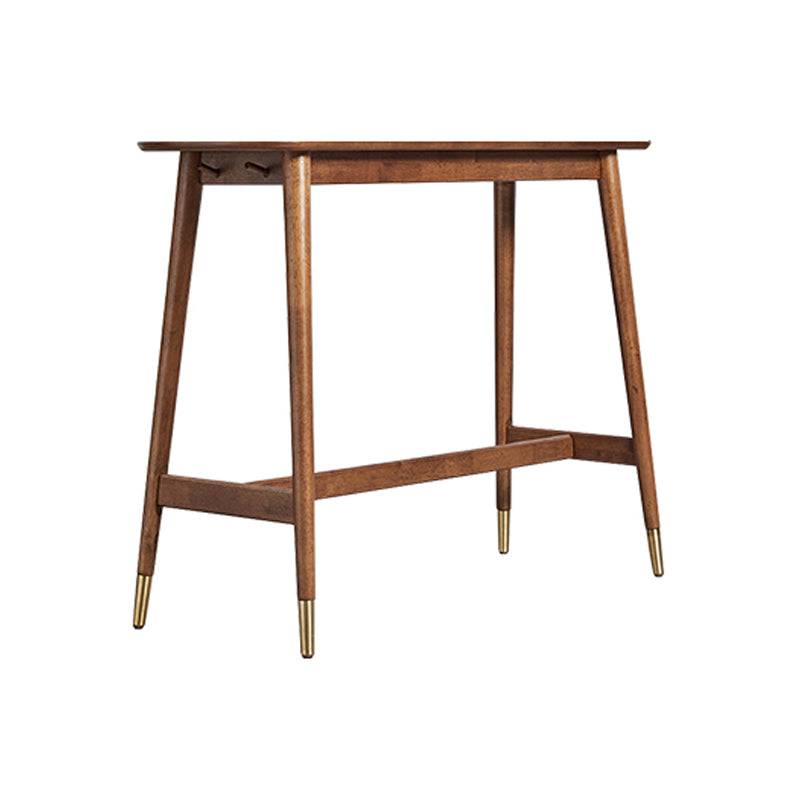 Industrial 40.7"H Bar Table Natural Wood Specialty Top Bistro Table for Living Room