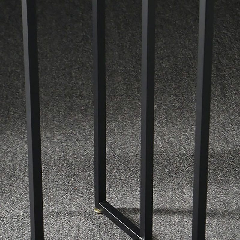 Industrial Rectangle Top Counter Table Marble Top 42-inch Height Table