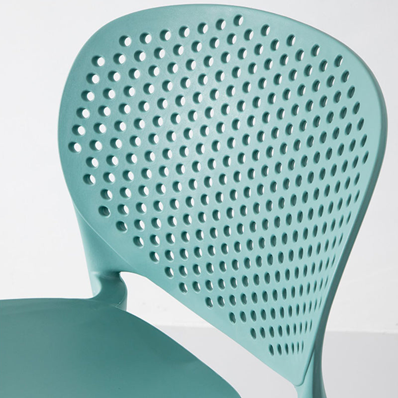 Modern Plastic Counter & Bar Stool Low Back Footrest Stool for Coffee Shop