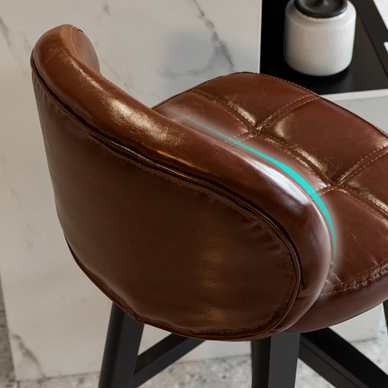 Taburete moderno sin brazos para mostrador, taburete de Bar de madera para el hogar con Pedal y cojín