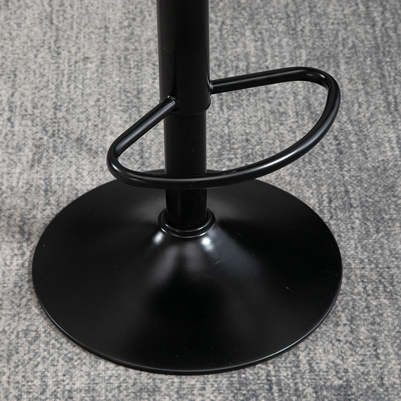 Moderne lederen barkruk swivel bucket verstelbare hoogte Volledige achterkant van de achterste kruk
