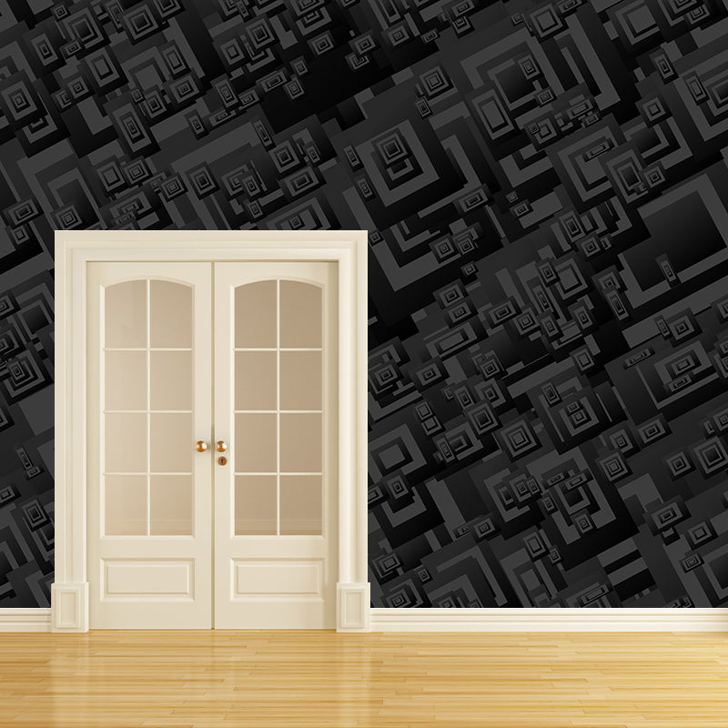 Geometry Illustration Wall Murals Mildew Resistant Wall Murals for Home