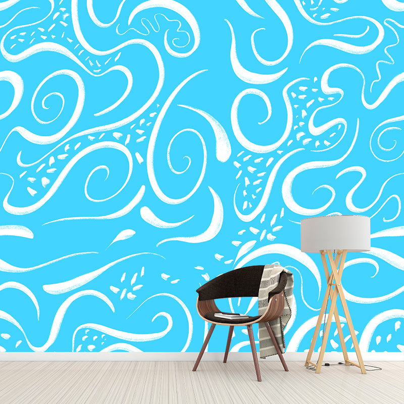 Customized Geometry Murals Illustration Mildew Resistant Wall Murals for Room