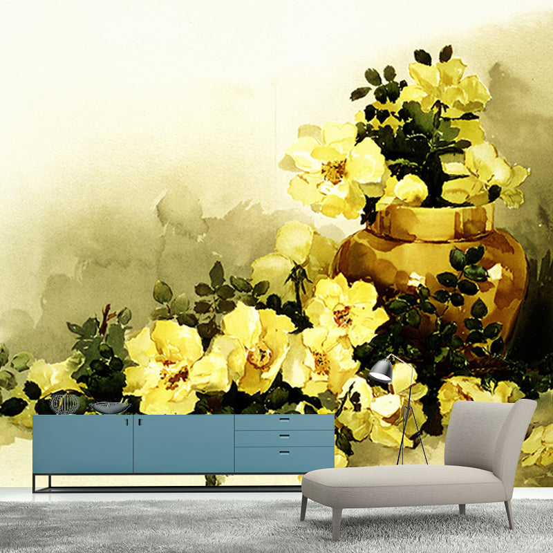 Bright Color Painting Murals Wallpaper Illustration Mildew Resistant Wall Murals