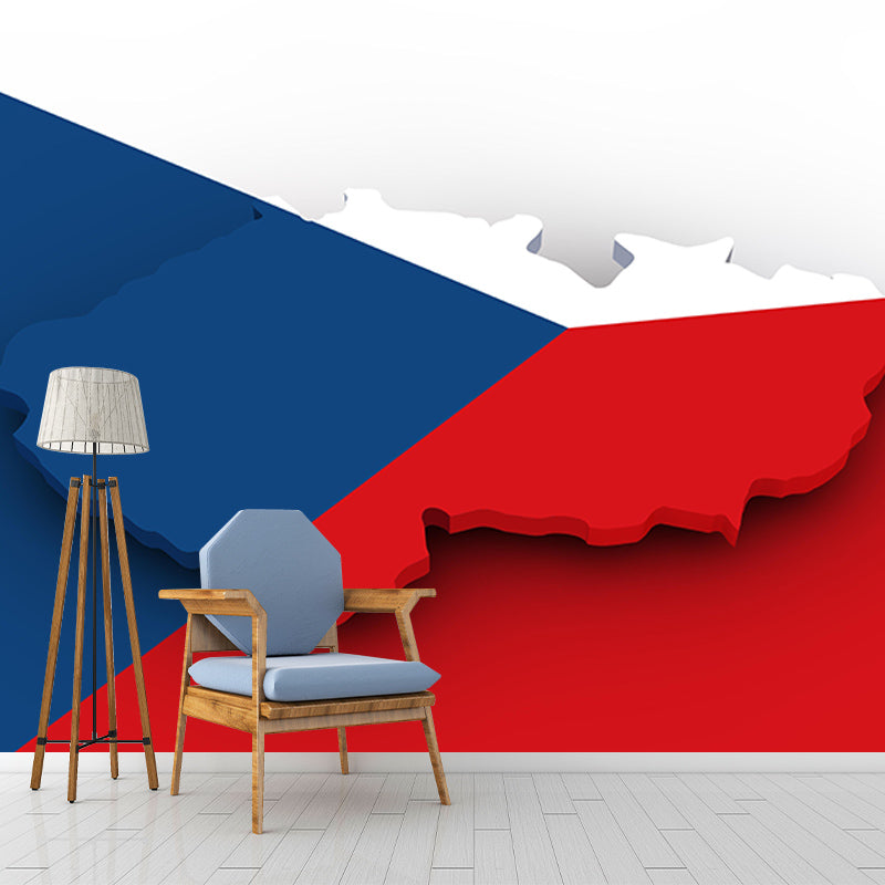 Map Wall Murals Wallpaper Contemporary Mildew Resistant Wall Murals for Home