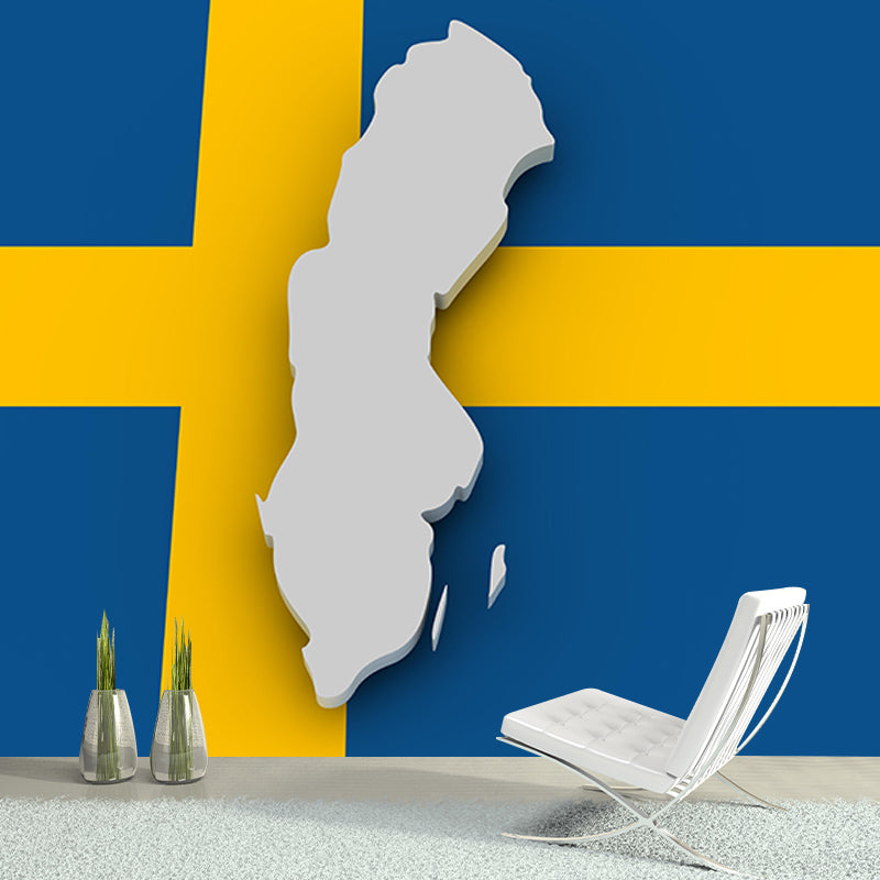 Map Wall Murals Wallpaper Contemporary Mildew Resistant Wall Murals for Home