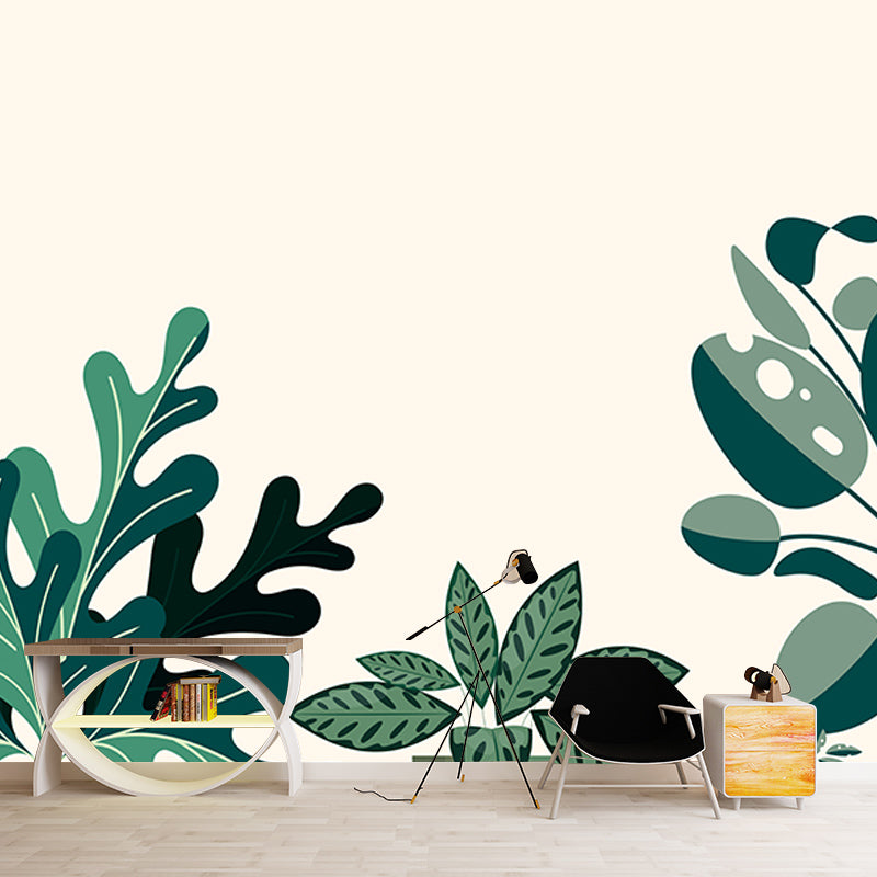 Tropical Wall Mural Wallpaper Plants Decorative Eco-friendly Wall Art