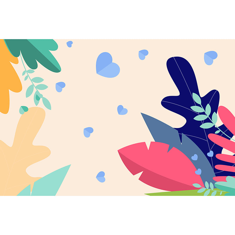 Dining Room Wall Mural Tropical Plants Decorative Eco-friendly Wall Covering