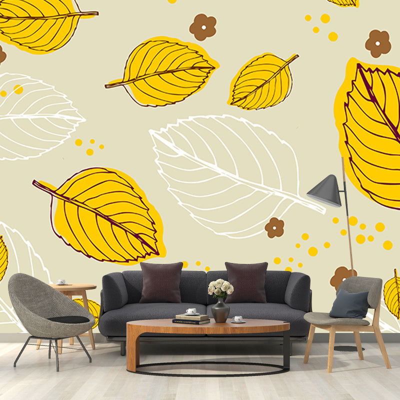 Bedroom Wall Mural Tropical plants Decorative Eco-friendly Wall Covering