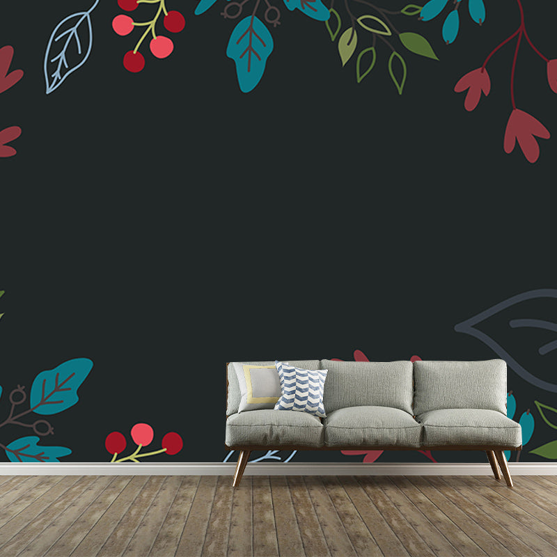 Bedroom Wall Mural Tropical plants Decorative Eco-friendly Wall Covering