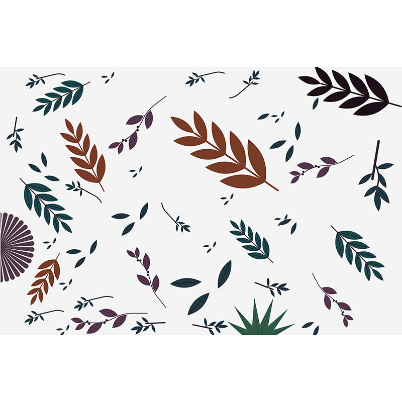 Living Room Wall Mural Tropical Plants Decorative Eco-friendly Wall Art