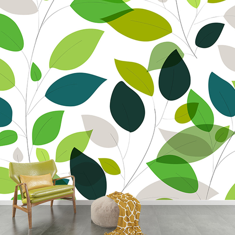 Eco-friendly Wall Mural Tropical Plants Decorative Wall Covering
