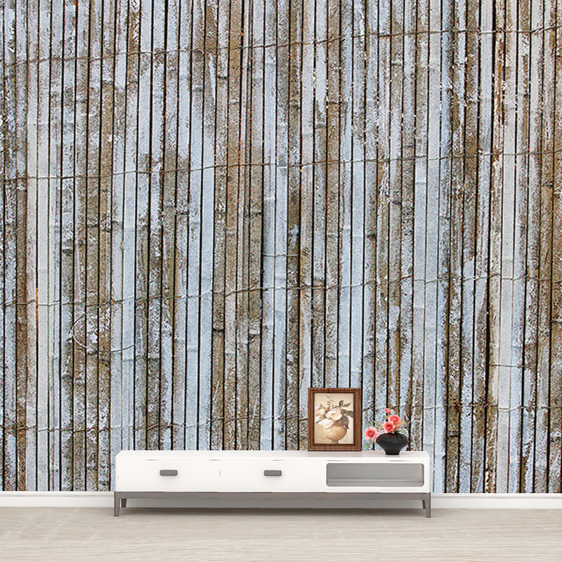 Kitchen Mural Industrial Wood Texture Decorative Eco-friendly Wall Covering