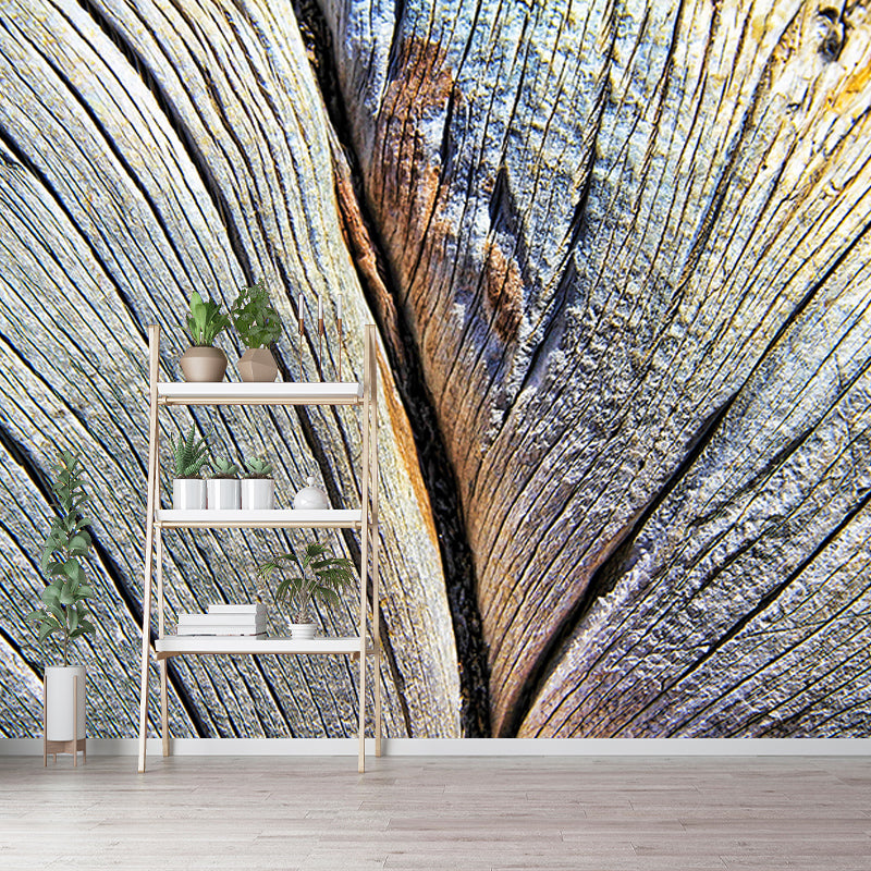 Industrial Style Mural Wood Texture Decorative Eco-friendly Wall Covering