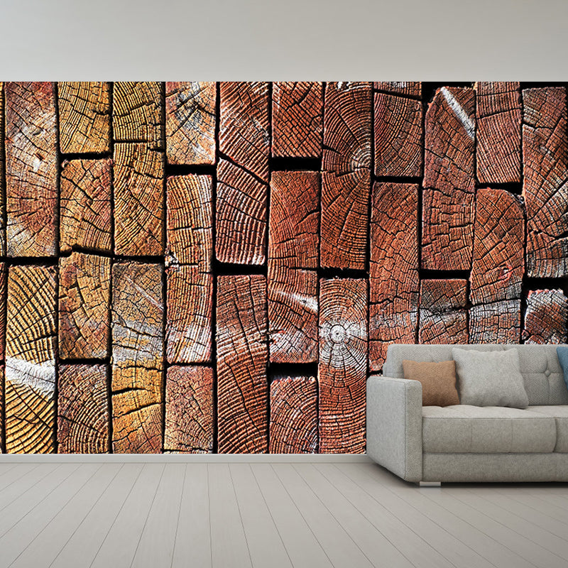 Customized Wall Mural Industrial Wood Texture Decorative Eco-friendly Wall Art
