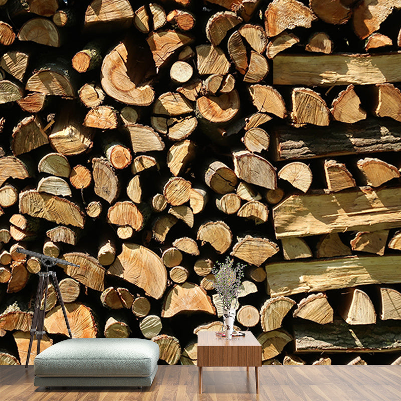 Living Room Wall Mural Industrial Wood Texture Decorative Eco-friendly Wall Covering