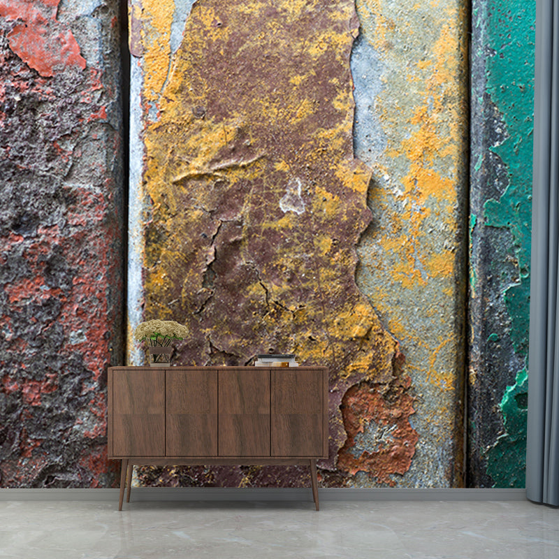 Light Color Metal Wall Mural Wallpaper Industrial Decorative Eco-friendly Wall Covering