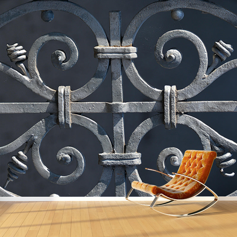 Light Color Metal Wall Mural Wallpaper Industrial Decorative Eco-friendly Wall Covering