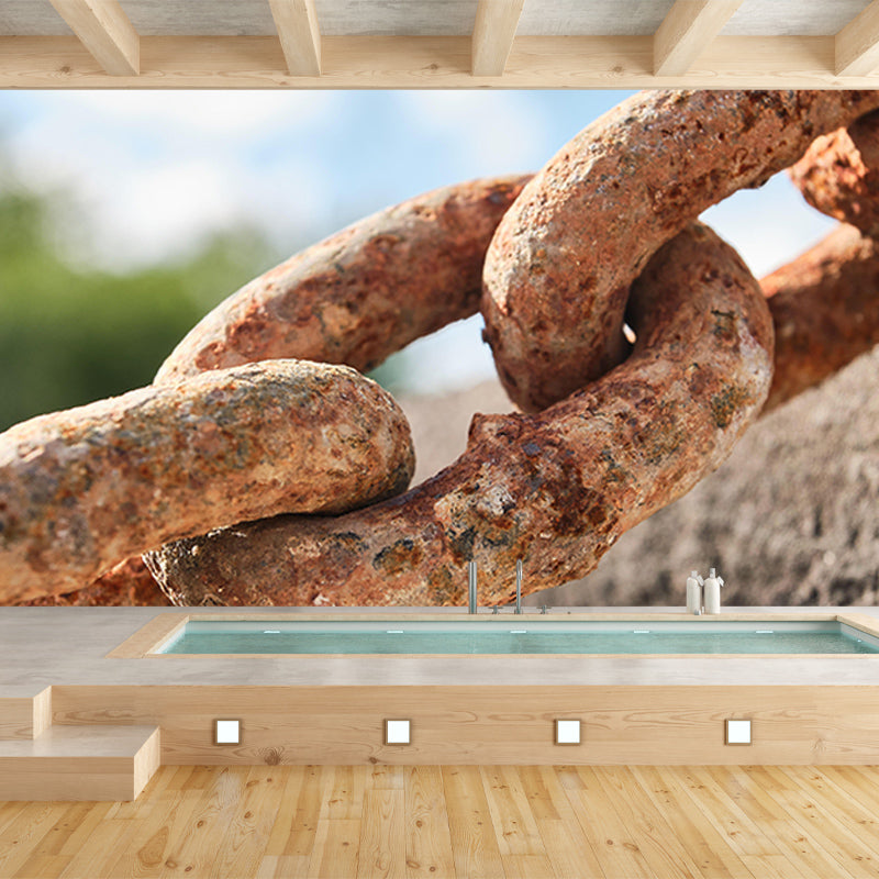 Room Wall Mural Industrial Metal Decorative Eco-friendly Wall Covering