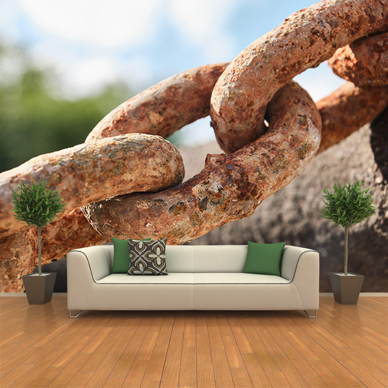 Room Wall Mural Industrial Metal Decorative Eco-friendly Wall Covering