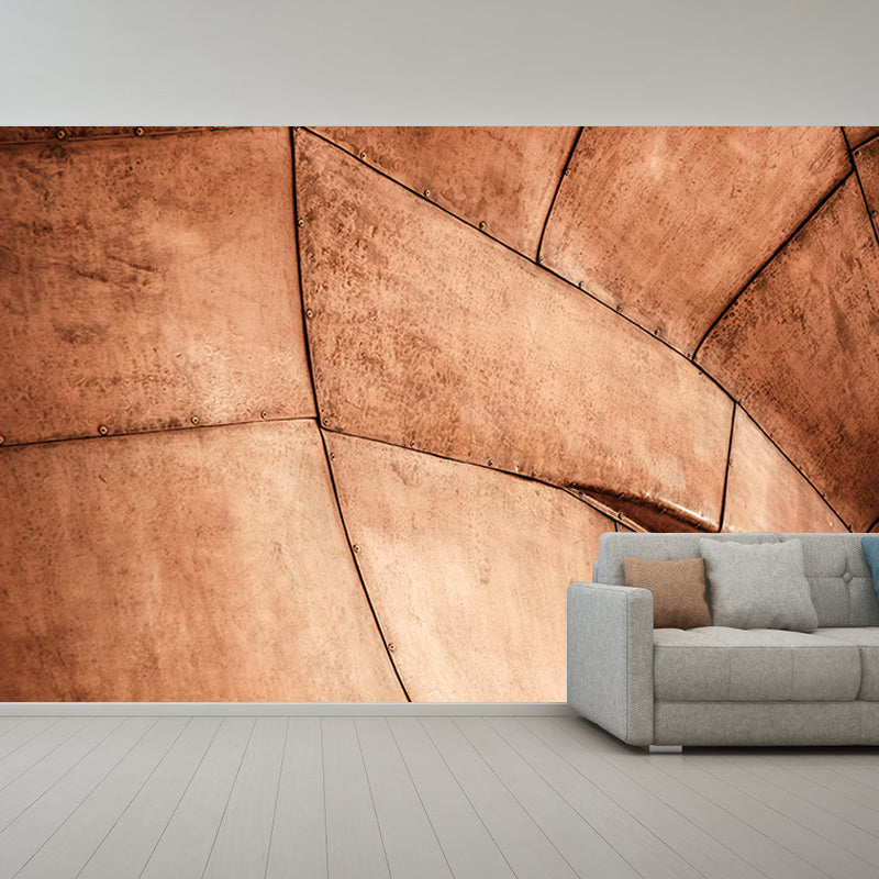 Living Room Wall Mural Industrial Metal Decorative Eco-friendly Wall Covering