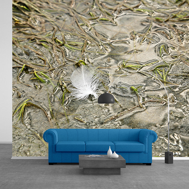 Room Wall Mural Wallpaper Modern Bird Feather Mildew Resistant Wall Decor