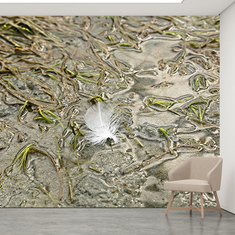 Room Wall Mural Wallpaper Modern Bird Feather Mildew Resistant Wall Decor