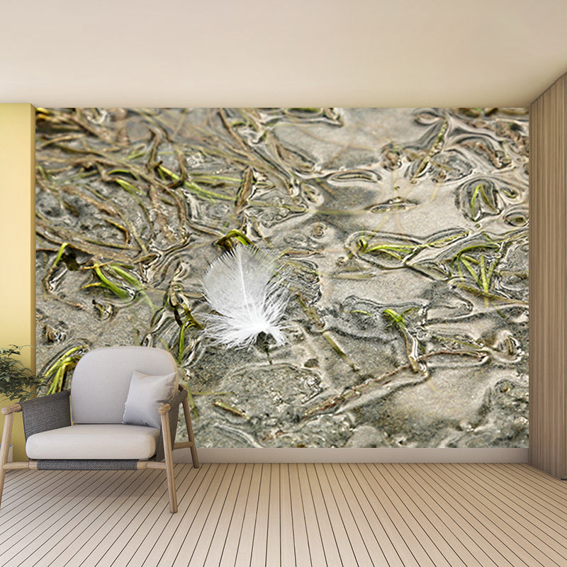 Room Wall Mural Wallpaper Modern Bird Feather Mildew Resistant Wall Decor